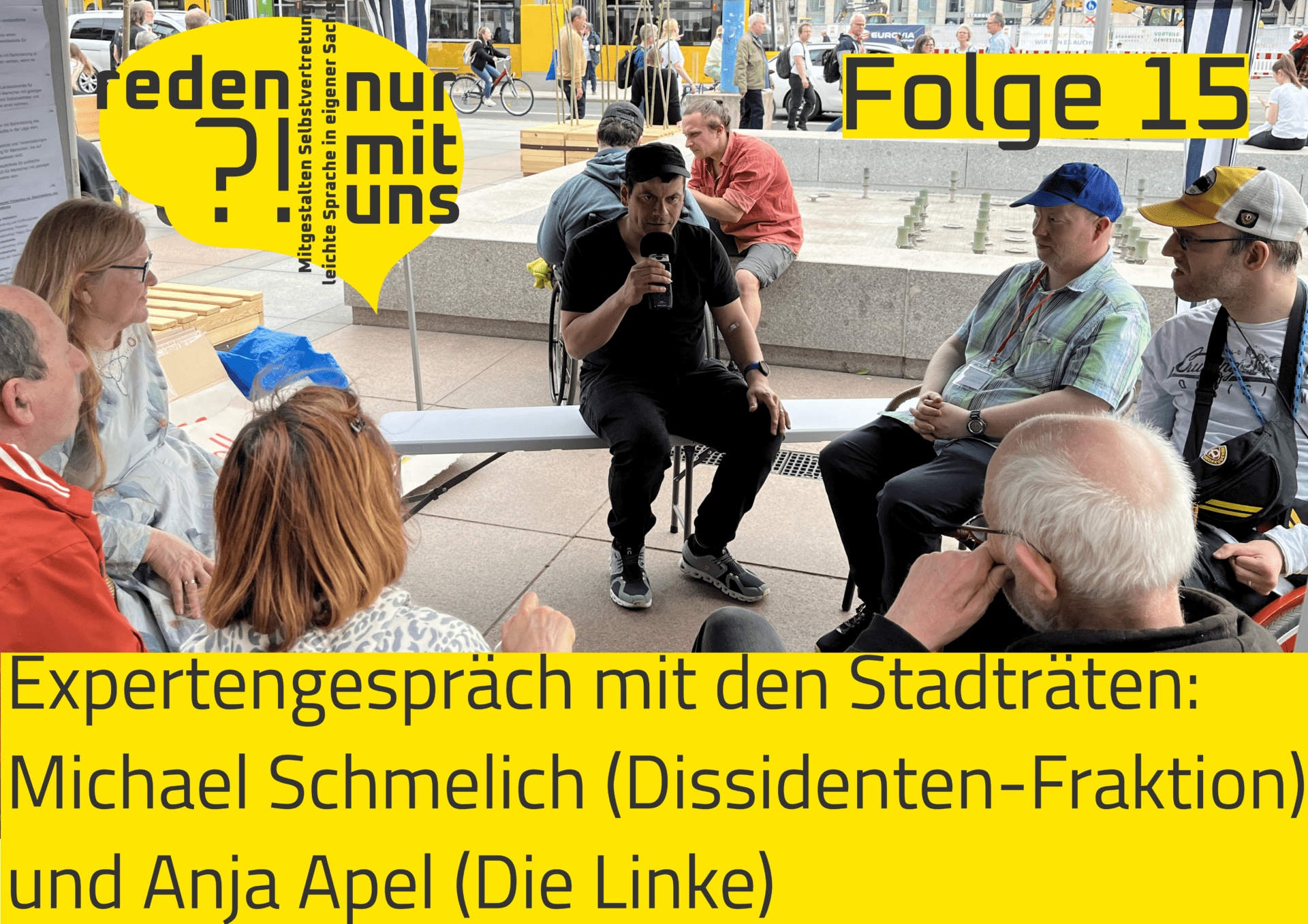 Cover: Expertengespräch mit den Stadträten Anja Apel (Die Linke) und Michael Schmelich (Dissidenten-Fraktion)